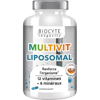 Biocyte Longevity Multivitam Liposomal 60 Gélules - Soutien Immunité & Énergie - Publicité Biocyte Longevity Multivitam Liposomal 60 Gélules - Soutien Immunité & Énergie - Publicité