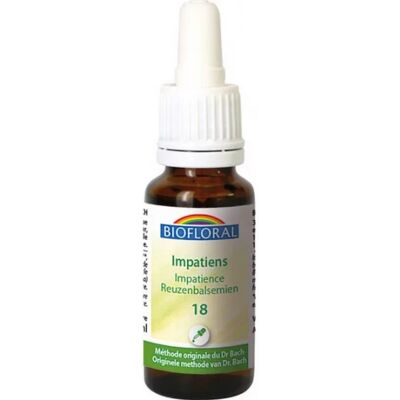 Parapharmacie en ligne > Bio & médecine naturelle > Produits de médecines naturelles > Fleurs de Bach Biofloral Fleurs de Bach 18 Impatiens Bio 20 ml - Publicité Parapharmacie en ligne > Bio & médecine naturelle > Produits de médecines naturelles > Fleurs de Bach Biofloral Fleurs de Bach 18 Impatiens Bio 20 ml - Publicité