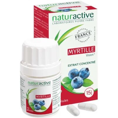 Naturactive Myrtille 30 Gélules - Complément alimentaire - Publicité Naturactive Myrtille 30 Gélules - Complément alimentaire - Publicité