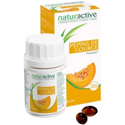 Naturactive Huile de Pépins de Courge 60 Capsules - Complément alimentaire - Publicité Naturactive Huile de Pépins de Courge 60 Capsules - Complément alimentaire - Publicité