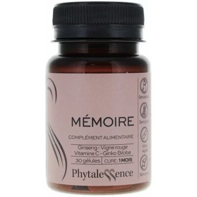 Phytalessence Mémoire Ginseng - Complément alimentaire végétal - Publicité Phytalessence Mémoire Ginseng - Complément alimentaire végétal - Publicité