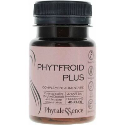 Phytalessence Phyt'Froid Plus 40 Capsules - Complément alimentaire - Publicité Phytalessence Phyt'Froid Plus 40 Capsules - Complément alimentaire - Publicité