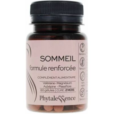 Phytalessence Sommeil - Complément vegan relaxant - 60 gélules - Publicité Phytalessence Sommeil - Complément vegan relaxant - 60 gélules - Publicité