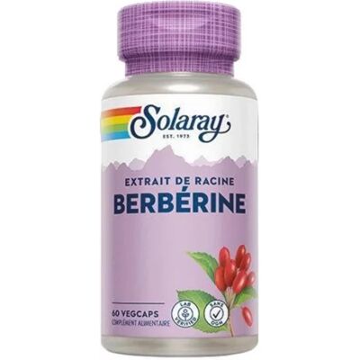 Solaray Berberine 60 capsules - Complément Alimentaire - Publicité Solaray Berberine 60 capsules - Complément Alimentaire - Publicité