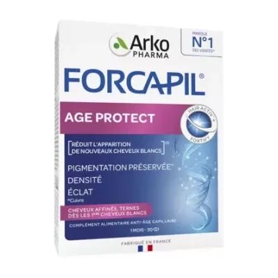 Arkopharma Forcapil Age Protect Cheveux - Densité & Force - Publicité Arkopharma Forcapil Age Protect Cheveux - Densité & Force - Publicité
