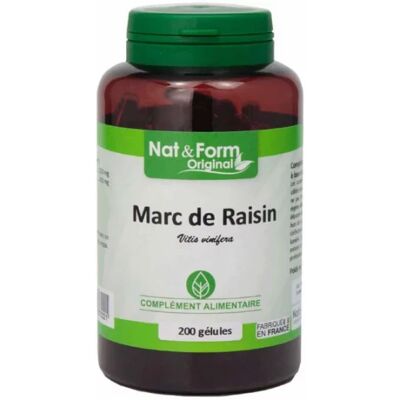 Parapharmacie en ligne > Compléments alimentaires > Compléments alimentaires minceur > Produits pour favoriser le Destockage des graisses Nat&Form Marc de Raisin Gélules x 200 - Publicité Parapharmacie en ligne > Compléments alimentaires > Compléments alimentaires minceur > Produits pour favoriser le Destockage des graisses Nat&Form Marc de Raisin Gélules x 200 - Publicité