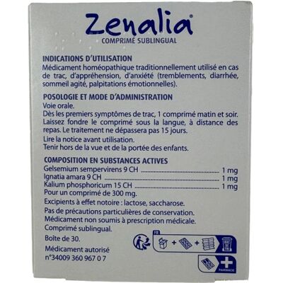 Médicaments sans ordonnance > Homéopathie > Comprimés homéopathiques Zenalia Comprimés x 30 - Publicité Médicaments sans ordonnance > Homéopathie > Comprimés homéopathiques Zenalia Comprimés x 30 - Publicité