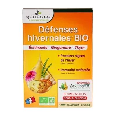 Les 3 Chênes Défenses Hivernales Bio - Vitamine C Organique Soutien Immunitaire - Publicité Les 3 Chênes Défenses Hivernales Bio - Vitamine C Organique Soutien Immunitaire - Publicité