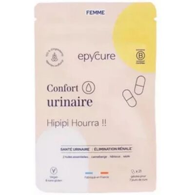 Epycure Confort Urinaire - 7 Jours - 21 Gélules - Publicité Epycure Confort Urinaire - 7 Jours - 21 Gélules - Publicité
