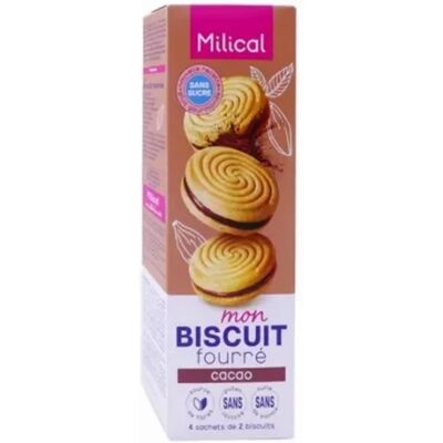 Parapharmacie en ligne > Compléments alimentaires > Compléments alimentaires minceur > Régimes et substituts Milical Mon Biscuit Fourré Cacao Sachets de 2 Biscuits x 4 - Publicité Parapharmacie en ligne > Compléments alimentaires > Compléments alimentaires minceur > Régimes et substituts Milical Mon Biscuit Fourré Cacao Sachets de 2 Biscuits x 4 - Publicité