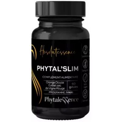 Phytalessence Phytal'slim 60 Gélules - Complément alimentaire - Publicité Phytalessence Phytal'slim 60 Gélules - Complément alimentaire - Publicité