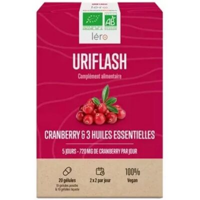 Parapharmacie en ligne > Compléments alimentaires > Compléments alimentaires pour le système urinaire Léro Uriflash Bio Gélules x 20 - Publicité Parapharmacie en ligne > Compléments alimentaires > Compléments alimentaires pour le système urinaire Léro Uriflash Bio Gélules x 20 - Publicité