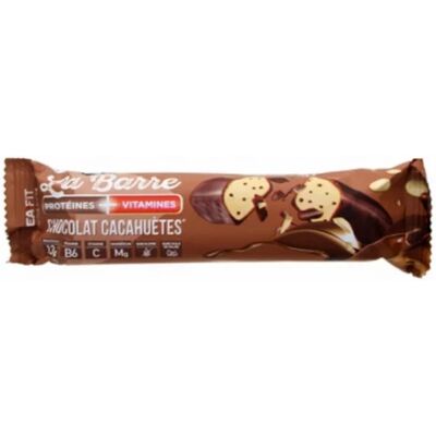 Barre de Protéines EAFIT - Chocolat & Cacahuètes - Nutrition Sportive - Publicité Barre de Protéines EAFIT - Chocolat & Cacahuètes - Nutrition Sportive - Publicité