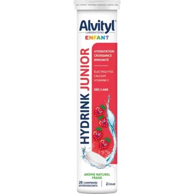 Parapharmacie en ligne > Compléments alimentaires > Compléments alimentaires pour la vitalité et les défenses immunitaires > Vitamines pour enfants Alvityl Hydrink Junior Comprimés Effervescents x 20 - Publicité Parapharmacie en ligne > Compléments alimentaires > Compléments alimentaires pour la vitalité et les défenses immunitaires > Vitamines pour enfants Alvityl Hydrink Junior Comprimés Effervescents x 20 - Publicité