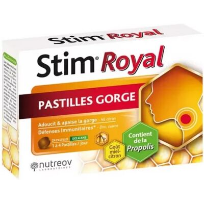 Parapharmacie en ligne > Compléments alimentaires > Compléments Alimentaires ORL Nutreov Stim Royal Pastilles Gorges x 24 - Publicité Parapharmacie en ligne > Compléments alimentaires > Compléments Alimentaires ORL Nutreov Stim Royal Pastilles Gorges x 24 - Publicité