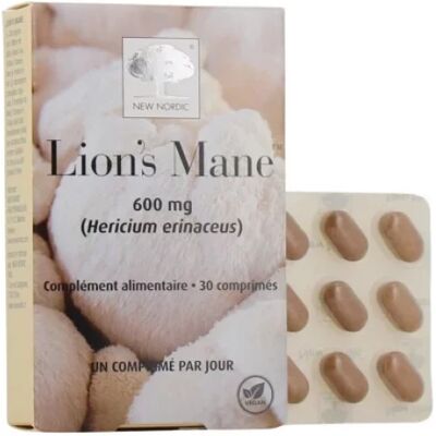 Parapharmacie en ligne > Compléments alimentaires > Compléments alimentaires pour la concentration et la mémoire New Nordic Lion's Mane 600 mg Comprimés x 30 - Publicité Parapharmacie en ligne > Compléments alimentaires > Compléments alimentaires pour la concentration et la mémoire New Nordic Lion's Mane 600 mg Comprimés x 30 - Publicité