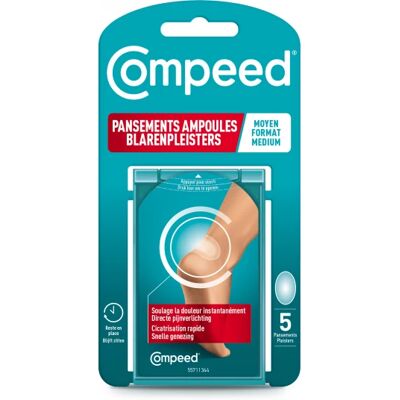 Parapharmacie en ligne > Hygiène & Premiers soins > Produits de premiers soins Compeed Ampoules Moyen Formatx 5 - Publicité Parapharmacie en ligne > Hygiène & Premiers soins > Produits de premiers soins Compeed Ampoules Moyen Formatx 5 - Publicité