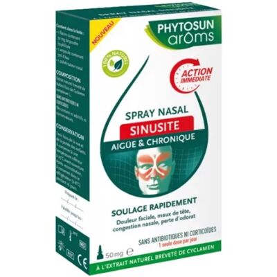 Parapharmacie en ligne > Hygiène & Premiers soins > Produits d'hygiène pour le nez Phytosun Arôms Spray Nasal Sinusite Aiguë et Chronique - Publicité Parapharmacie en ligne > Hygiène & Premiers soins > Produits d'hygiène pour le nez Phytosun Arôms Spray Nasal Sinusite Aiguë et Chronique - Publicité