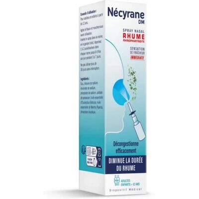 Parapharmacie en ligne > Hygiène & Premiers soins > Produits d'hygiène pour le nez Nécyrane Spray Nasal Rhume 10 ml - Publicité Parapharmacie en ligne > Hygiène & Premiers soins > Produits d'hygiène pour le nez Nécyrane Spray Nasal Rhume 10 ml - Publicité