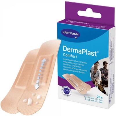 Pansements Comfort DermaPlast - Adhesive Bandages - Publicité Pansements Comfort DermaPlast - Adhesive Bandages - Publicité