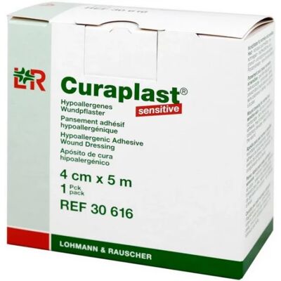 Lohmann & Rauscher Curaplast Sensitive Pansement - 4cm x 5m - Publicité Lohmann & Rauscher Curaplast Sensitive Pansement - 4cm x 5m - Publicité