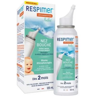 Parapharmacie en ligne > Hygiène & Premiers soins > Produits d'hygiène pour le nez Respimer Décongestion Bébé Spray Nasal Forte Congestion 100 ml - Publicité Parapharmacie en ligne > Hygiène & Premiers soins > Produits d'hygiène pour le nez Respimer Décongestion Bébé Spray Nasal Forte Congestion 100 ml - Publicité