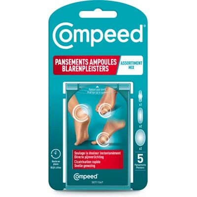 Parapharmacie en ligne > Beauté & Soins > Soins des pieds Compeed Pansements Ampoules x 5 - Publicité Parapharmacie en ligne > Beauté & Soins > Soins des pieds Compeed Pansements Ampoules x 5 - Publicité