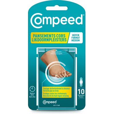 Parapharmacie en ligne > Hygiène & Premiers soins > Produits de premiers soins > Pansements > Pansements hydrocolloïdes Compeed Pansements Cors Moyen Format x 10 - Publicité Parapharmacie en ligne > Hygiène & Premiers soins > Produits de premiers soins > Pansements > Pansements hydrocolloïdes Compeed Pansements Cors Moyen Format x 10 - Publicité