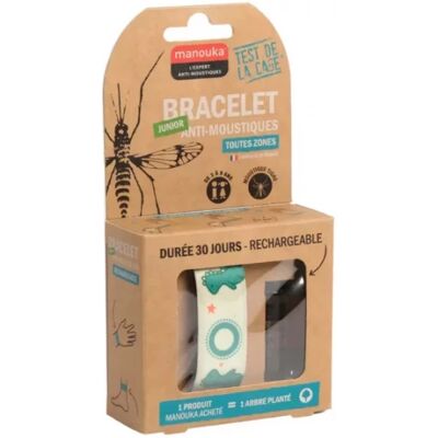 Bracelet Anti-Moustiques Junior Dinosaure Manouka - Enfant - Publicité Bracelet Anti-Moustiques Junior Dinosaure Manouka - Enfant - Publicité
