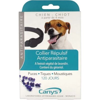 Collier Anti-Parasitaire Insectifuge CANYS - 60cm - Publicité Collier Anti-Parasitaire Insectifuge CANYS - 60cm - Publicité