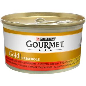 GOURMET Gold Casserole Bœuf & poulet, pâtée pour chat 85 g - Publicité GOURMET Gold Casserole Bœuf & poulet, pâtée pour chat 85 g - Publicité