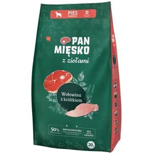 PAN MIĘSKO - aux herbes, boeuf et lapin pour chiens de races moyennes - M 20 kg - Publicité PAN MIĘSKO - aux herbes, boeuf et lapin pour chiens de races moyennes - M 20 kg - Publicité