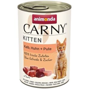 Animonda Carny Kitten Nourriture Humide pour Chatons - Veau, Poulet & Dinde - 400g - Publicité Animonda Carny Kitten Nourriture Humide pour Chatons - Veau, Poulet & Dinde - 400g - Publicité