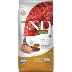 FARMINA N&D Cat Quinoa Adult skin & coat quail, coconut - Caille, quinoa & noix de coco pour chats adultes avec intolérances alimentaires se manifestant par des problèmes de peau - 5 kg - Publicité FARMINA N&D Cat Quinoa Adult skin & coat quail, coconut - Caille, quinoa & noix de coco pour chats adultes avec intolérances alimentaires se manifestant par des problèmes de peau - 5 kg - Publicité