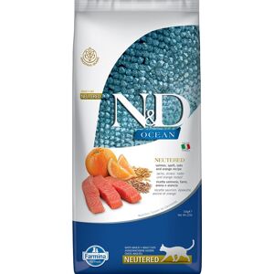 FARMINA N&D Ocean Adult Cat Neutered 10 kg - saumon, épeautre, avoine & orange pour chats adultes castrés - Publicité FARMINA N&D Ocean Adult Cat Neutered 10 kg - saumon, épeautre, avoine & orange pour chats adultes castrés - Publicité
