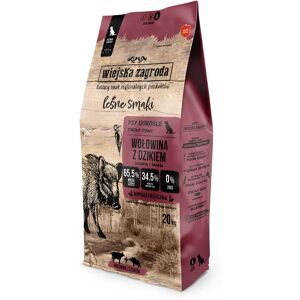 WIEJSKA ZAGRODA Les saveurs de la forêt Bœuf croustillant au sanglier L 20 kg - Publicité WIEJSKA ZAGRODA Les saveurs de la forêt Bœuf croustillant au sanglier L 20 kg - Publicité