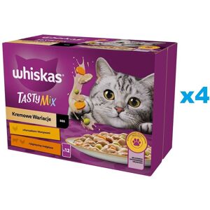 WHISKAS Adult sachet 48x85g Cream Variations nourriture humide pour chats en sauce avec : poulet et légumes, agneau et dinde - Publicité WHISKAS Adult sachet 48x85g Cream Variations nourriture humide pour chats en sauce avec : poulet et légumes, agneau et dinde - Publicité