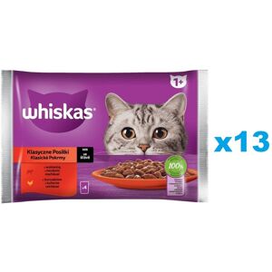 WHISKAS Adult sachet 52x85g Classic Meals nourriture humide pour chats adultes en sauce avec : bœuf, poulet - Publicité WHISKAS Adult sachet 52x85g Classic Meals nourriture humide pour chats adultes en sauce avec : bœuf, poulet - Publicité