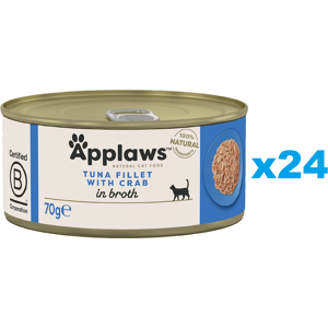 Nourriture pour chats Applaws thon et crabe - 24 x 70g - Publicité Nourriture pour chats Applaws thon et crabe - 24 x 70g - Publicité