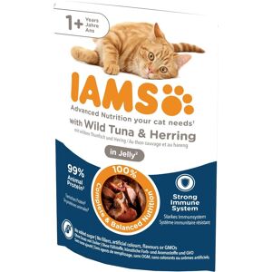 IAMS Cat Adult All Breeds Tuna & Herring In Jelly - Thon et hareng en gelée - 85g - Publicité IAMS Cat Adult All Breeds Tuna & Herring In Jelly - Thon et hareng en gelée - 85g - Publicité