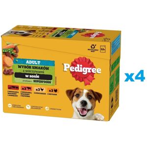 PEDIGREE Adult Choice of flavours with vegetables in sauce sachet 48x100g nourriture humide pour chiens adultes avec poulet, bœuf, dinde, agneau - Publicité PEDIGREE Adult Choice of flavours with vegetables in sauce sachet 48x100g nourriture humide pour chiens adultes avec poulet, bœuf, dinde, agneau - Publicité