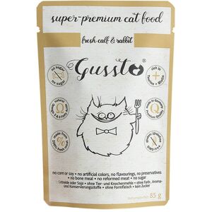 GUSSTO Nourriture Chat Veau & Lapin - Sans Céréales, Haute Viande, Taurine 2000mg - Publicité GUSSTO Nourriture Chat Veau & Lapin - Sans Céréales, Haute Viande, Taurine 2000mg - Publicité