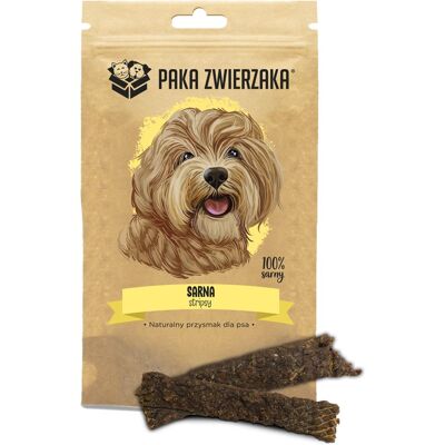 PAKA ZWIERZAKA Stripsy Cerf 100% 70 g friandise naturelle pour chiens - Publicité PAKA ZWIERZAKA Stripsy Cerf 100% 70 g friandise naturelle pour chiens - Publicité