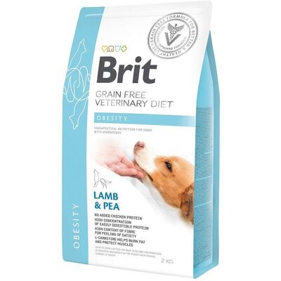 Brit Veterinary Régime sans Céréales pour Chien Obèse - 2kg - Publicité Brit Veterinary Régime sans Céréales pour Chien Obèse - 2kg - Publicité