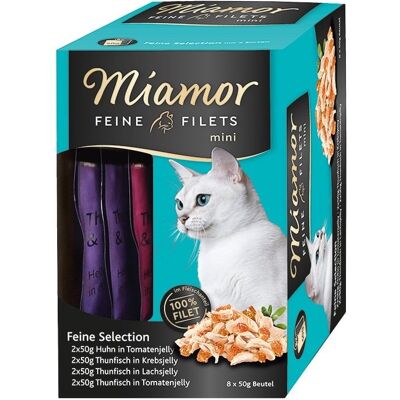 Miamor Marque Mini - Filets en Gelée - Nourriture pour Chat - Publicité Miamor Marque Mini - Filets en Gelée - Nourriture pour Chat - Publicité