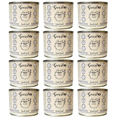 Nourriture Chat Agneau GUSSTO - Pâté humide mono-protéiné - Publicité Nourriture Chat Agneau GUSSTO - Pâté humide mono-protéiné - Publicité