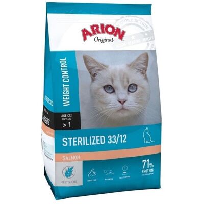 Arion Saumon Nourriture pour Chats Stérilisés - 7,5kg - Publicité Arion Saumon Nourriture pour Chats Stérilisés - 7,5kg - Publicité