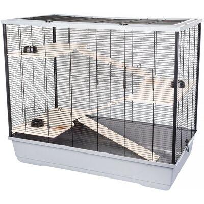 INTERZOO FREDDIE + WOOD Cage à rongeurs 100 cm gris - Publicité INTERZOO FREDDIE + WOOD Cage à rongeurs 100 cm gris - Publicité