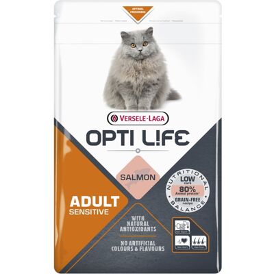 VERSELE-LAGA Opti Life Cat Sensitive Salmon 1 kg - Nourriture pour chats - Publicité VERSELE-LAGA Opti Life Cat Sensitive Salmon 1 kg - Nourriture pour chats - Publicité