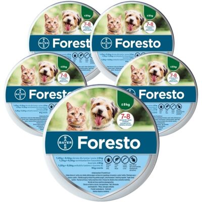 Collier Foresto pour chats et chiens jusqu'à 8kg - Protection contre puces et tiques - Publicité Collier Foresto pour chats et chiens jusqu'à 8kg - Protection contre puces et tiques - Publicité